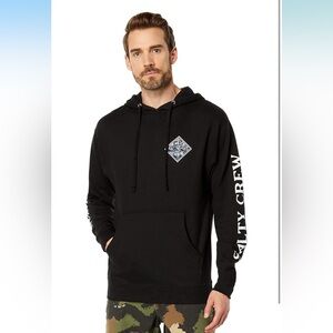 Salty Crew Tippet Tackle Hood‎ Fleece Black XXXL